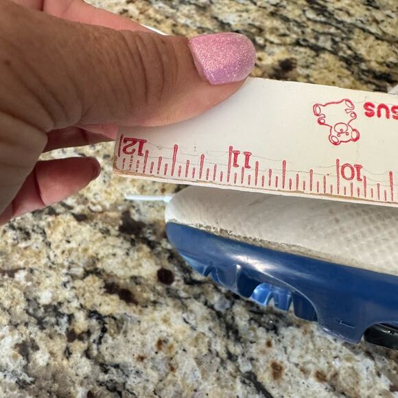 Nike Blue white Alpha Menace Pro 3 Football Cleats Mens Size 9.5 - Picture 7 of 16